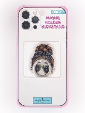 Simply Southern Sunglasses Messy Bun Phone Case Ring Holder Kickstand